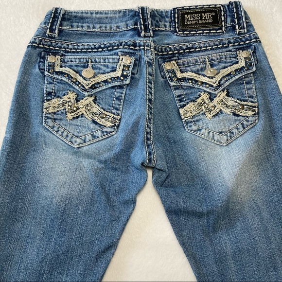 Miss Me Jeans Easy Boot JE1053ER Size 24 - Picture 3 of 10